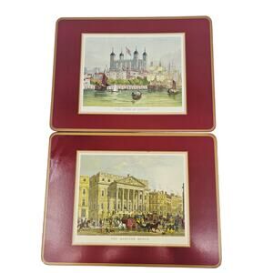 Vintage Pimpernel 2 Traditional Collection Cork Back Placemats  London
